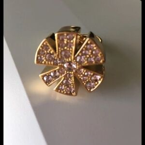 Trina Turk Pink Crystals Statement Ring